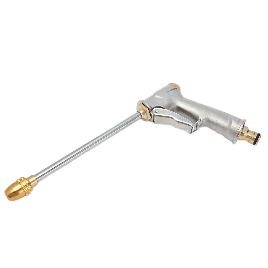High Pressure Sprayer Copper Plated Aluminum Alloy Water Hose Nozzle Car Cleaning Sprayer for Garden Watering Plant
