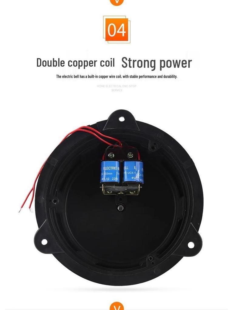 Sparkless Indoor/Outdoor Remote-Controlled Timed Electric Bell