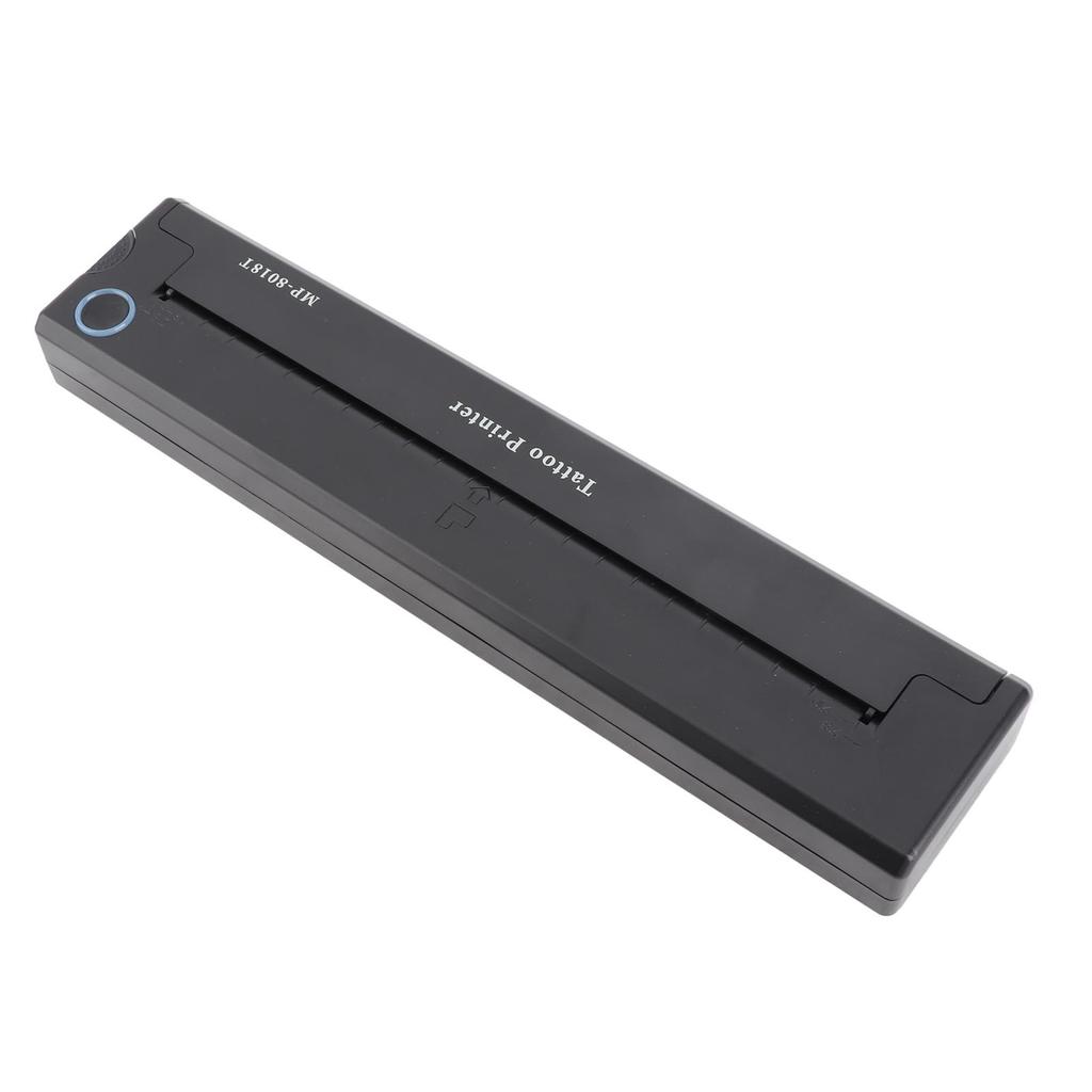 Printer Machine Mini 2000mAh Wireless Thermal Stencil Printer for Tattooist Black