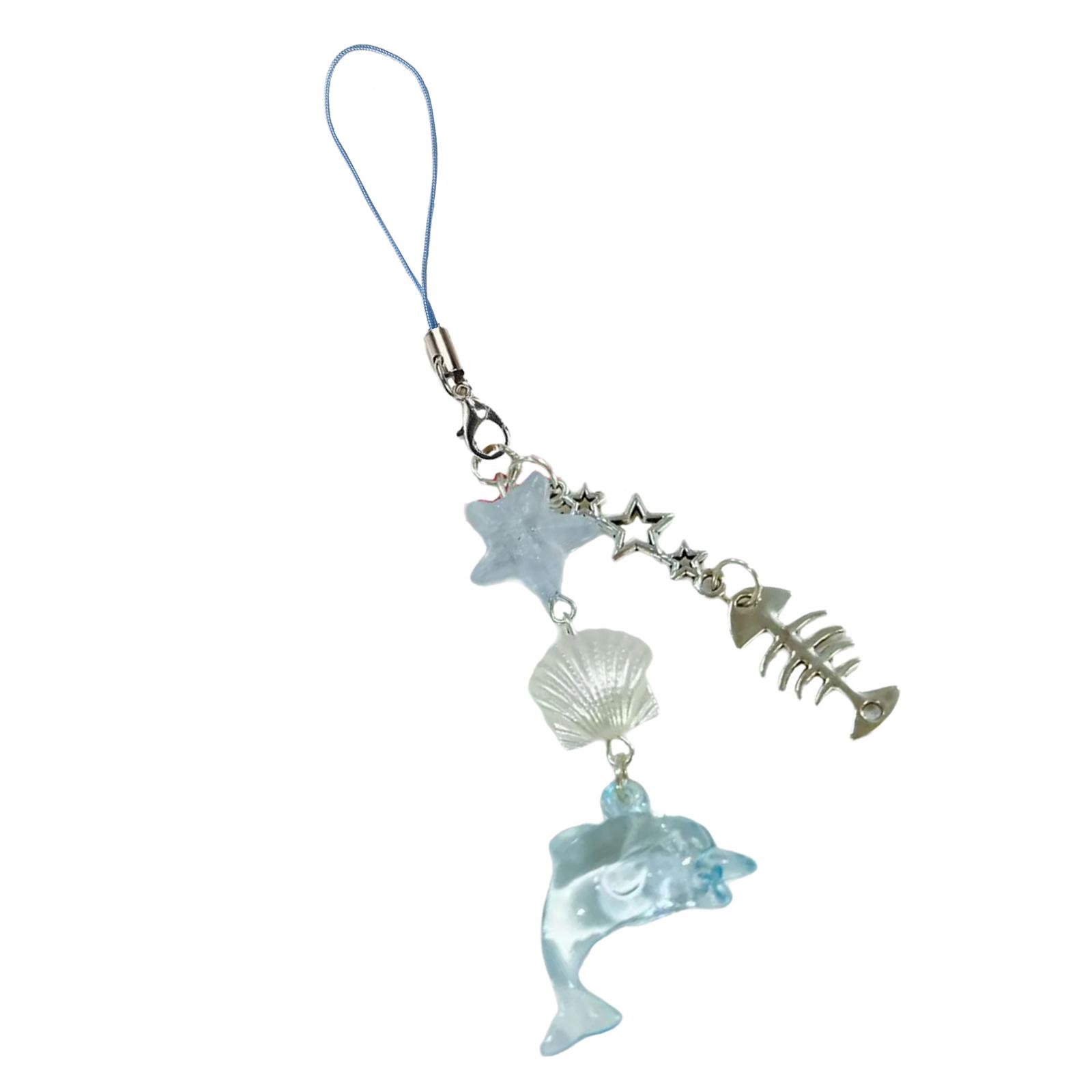 

Стильный брелок для телефона в виде дельфина и ракушки. Уникальный брелок для мобильного телефона в виде ракушки и дельфина. Брелок-подвеска для повседневного использования и особых случаев. 3