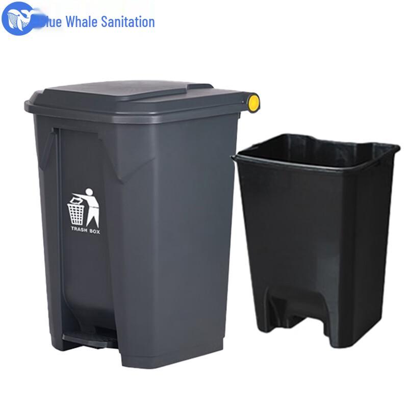 Blue Whale Commercial Foot Pedal Outdoor Trash Bin