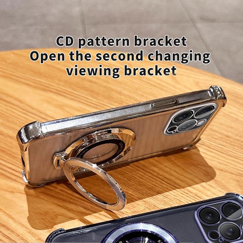 Redmi Note14 Pro Shockproof Magnetic Bracket Phone Case For Xiaomi Redmi Note 14 Pro Plus 4G 5G POCO X7 Pro With Lanyard Cover