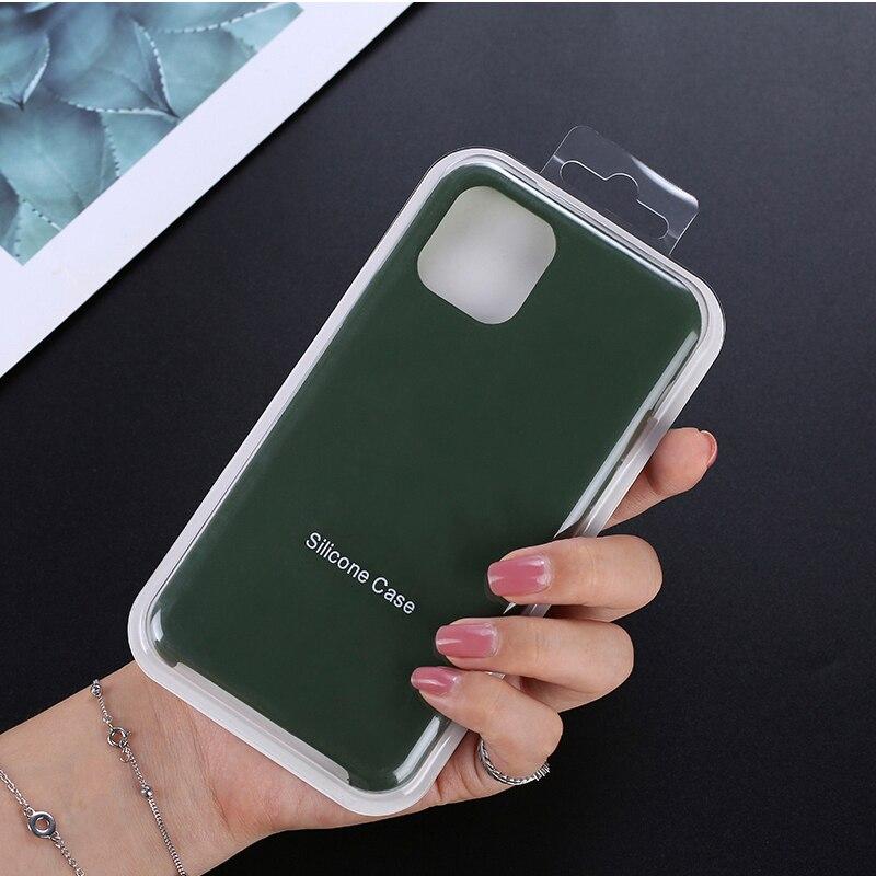 Husă de lux din silicon lichid pentru iPhone 13 11 12 Pro Max X XS XR XS Max 8 7 Plus SE 2020 Husă de protecție moale cu acoperire completă