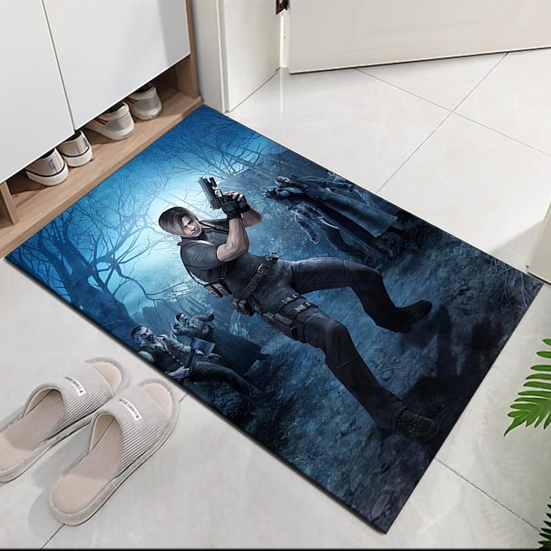 Resident Evil Printed Carpet, for Office Chair Living Room Bedroom Kitchen Room Decor Gifts.