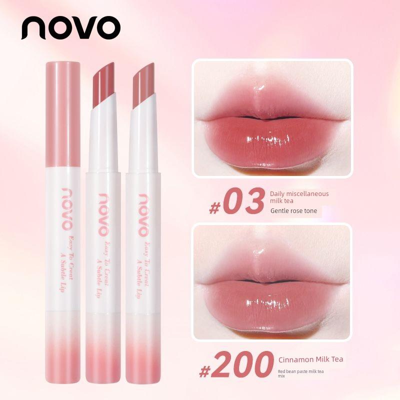 Nude Color Lipstick Stick, Lip Gloss for Women, Non-Fading, Non-Stick Cup, Low Saturation for Autumn and Winter, Natural Makeup, Niche Brand