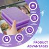 24 Hole Silicone Ice Tray Square Box Auxiliary Food Puree Cheese Jelly Mold Bar Kitchen Tool Cocktail Cube Ice Mold With Lid
