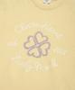 COVERNAT WOMAN Clover Heart Graphic Knit Light Yellow