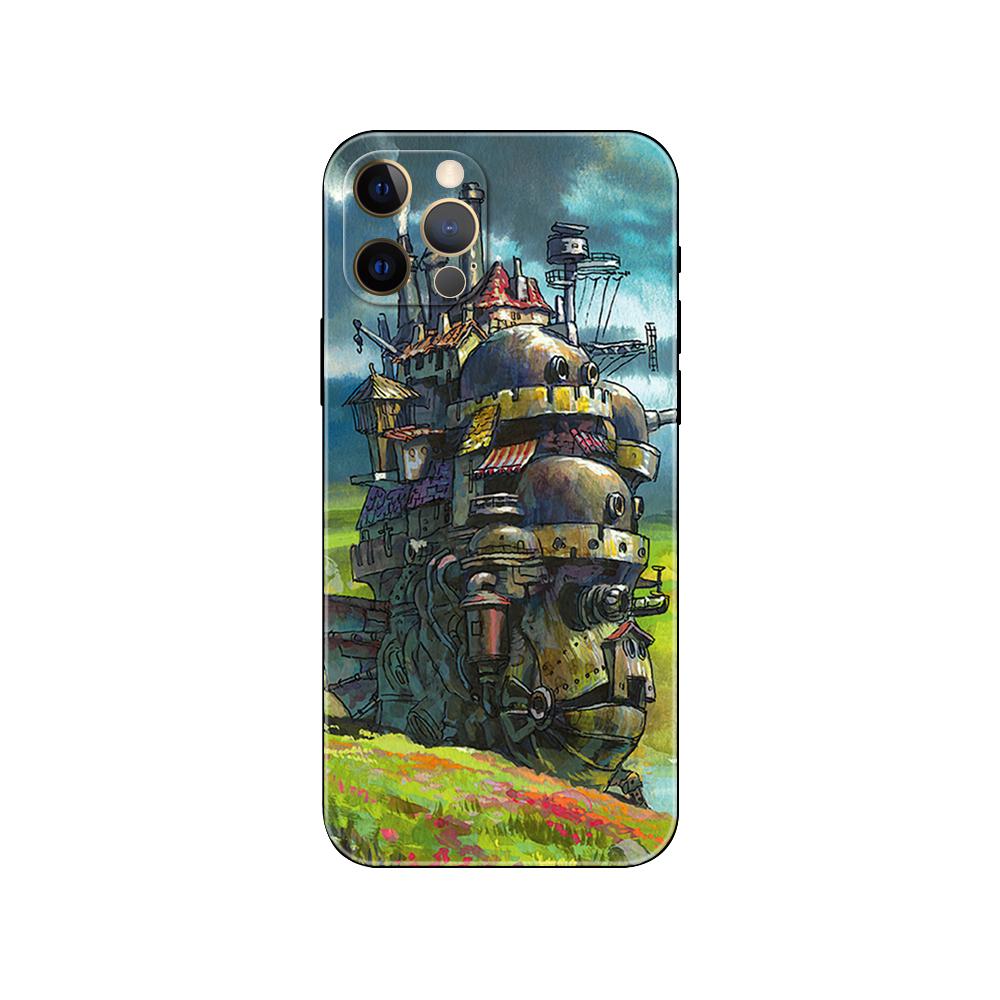 Howls Howl's Moving Castle phone case for iphone 14 se 6 6s 7 8 plus x 10 XR XS 11 12 13 mini pro MAX black tpu back cover