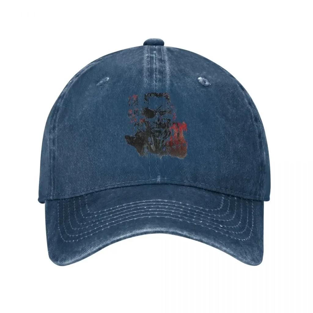 MGS Metal Gear Solid Game Baseball Caps Vintage Distressed Denim Sun Cap Unisex Outdoor Running Golf Adjustable Caps Hat