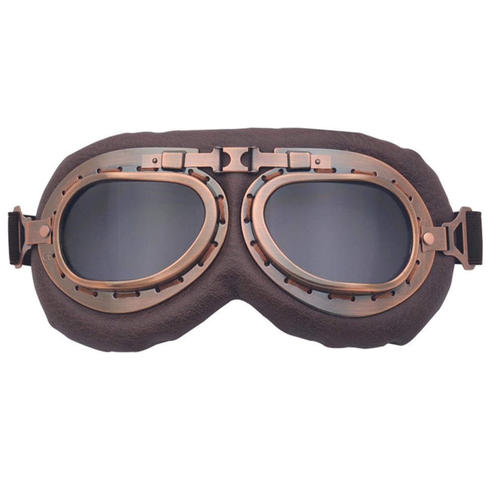 1Pc Retro Motorcycle Goggles Vintage Dustproof Protective Gears for Snowboard Cruiser Scooter Motorcycle Protective Gear Glasses