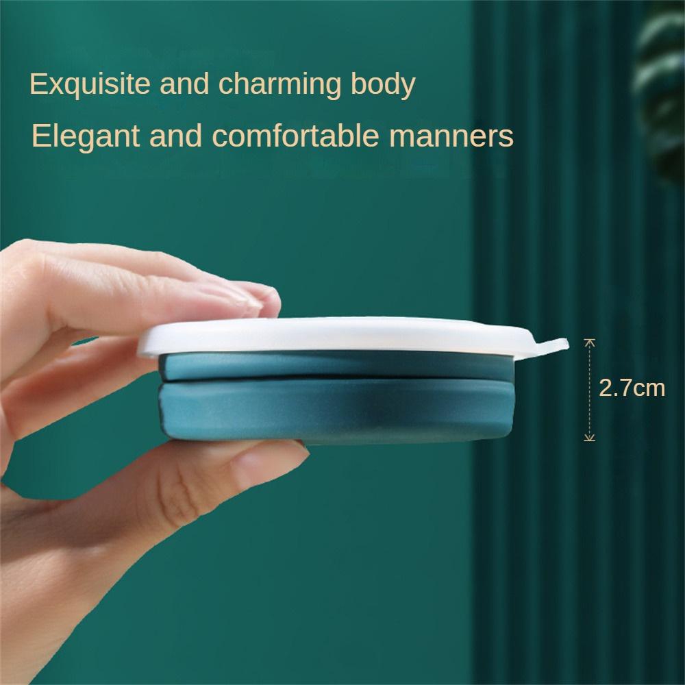 Lightweight To Carry Silicone Cup Foldable Travel Mug Heat Resistant Collapsible Water Cups with Lid Chain for Outdoor Activity Camping Drinking