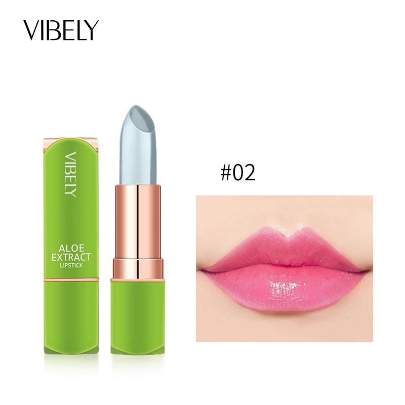 

VIBELY Jelly Change Lipstick Aloe Veority Constellation Corporal Cosmetic Seven Color Увлажняющая увлажняющая помада 02