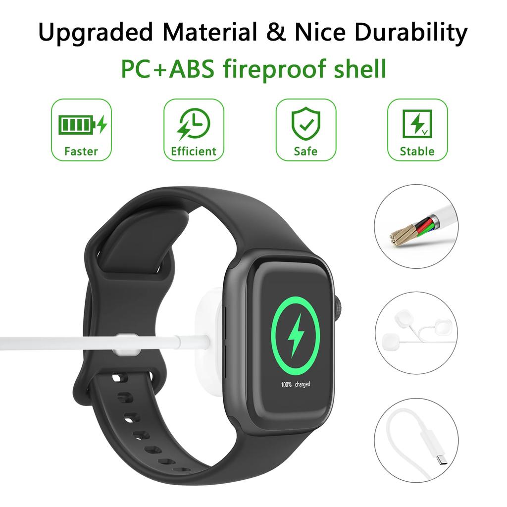 Xiaomi New Magnetic Wireless Charger for Apple Watch Series 9 8 7 6 5 4 SE Fast Charging Cable USB Type C for iWatch Series 6 3 5 3 2 1