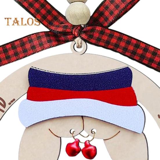 1/3 buc. Ornamente amuzante de Crăciun, din lemn, obraznic, urât, brad de Crăciun, semn de agățat, nepotrivit, murdar, Moș Crăciun, pentru decorarea casei de vacanță