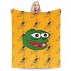 Fancy Pepes Frog  Blanket  Warm Soft Pattern Plush Throw Blanket For Child Couch Chair Sofa Bed Flannel Bedspread Bed Cover