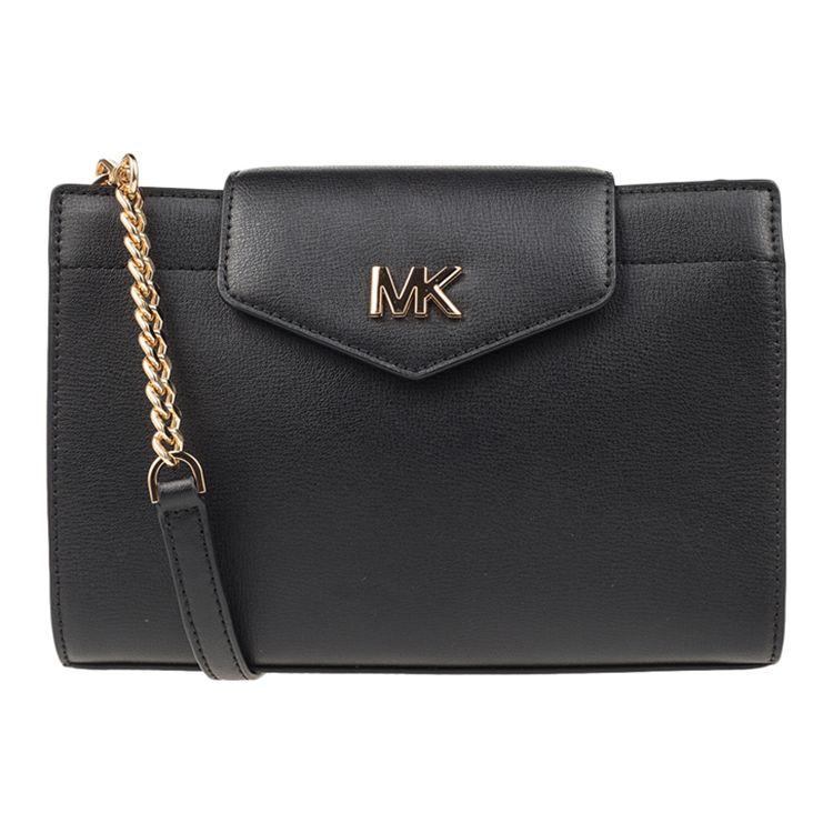 

Michael Kors Mott Classic Solid Color Wide Strap Commuter Fashion Leather Shoulder Bag Women bags Black 35S0GOXC7L-BLACK Basic Set (Bag+Dust Bag)