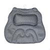 Bathtub Pillow Textured Bath Tub MeshLike Padded Headrest White