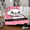 1pc Cute Cartoon Cat Marie Blanket - Soft and Cozy Home Decorative Throw for Room Decoration
