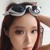 Detachable Nosepiece Contrast Color Swim Glasses TPU Big Frame Anti-fog Swim Eyewear  Women