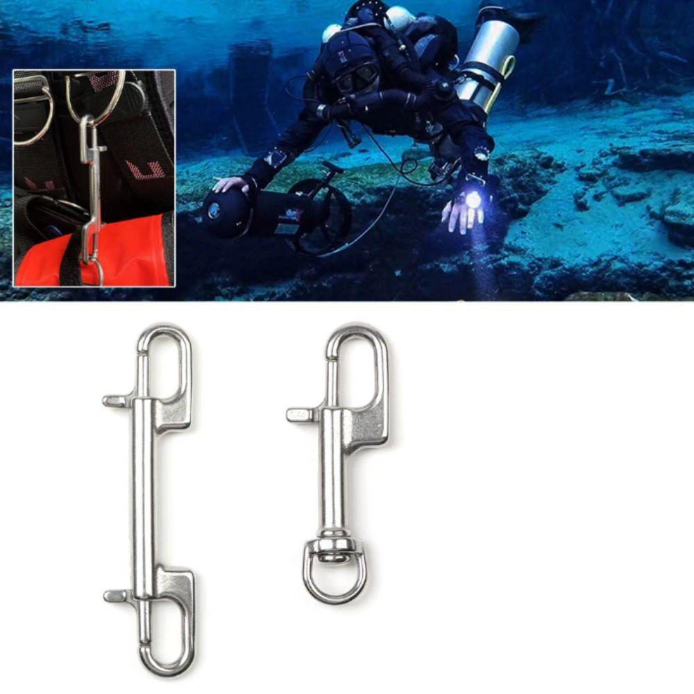 316 Stainless Steel Bolt Snap Double Head Swivel Eye Double Ended Hook 80MM Size 100MM Size D Ring Snap Water Sport
