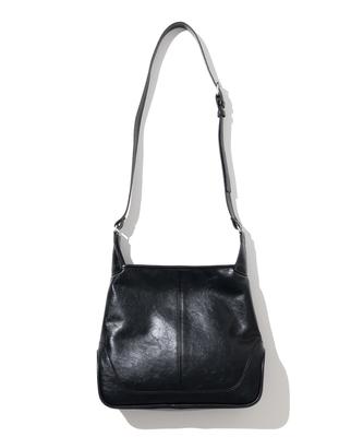 Millo Archive Shell Leather Day Bag [Black]
