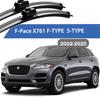 Front Windshield Windscreen Wiper Blades Carbon Fibre Wipers For Jaguar F-Pace X761 F-TYPE S-TYPE 2002-2020