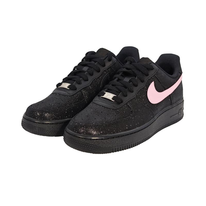 Nike Air Force 1 Low top Skateboard Shoes Women's Light Diamond Black Pink DD8959-001(Team133-)