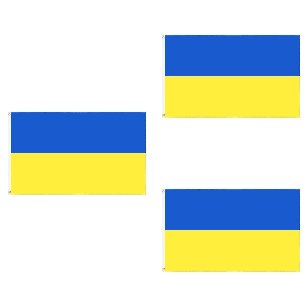 Stunning Blue Yellow 3x5 Ft Ukraine Flag For House Decoration
