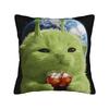 Pillow Case Space Banana Aliens Cat Square  Pillow Cover For Couch Sofa Bedroom Novelty Pillowcases