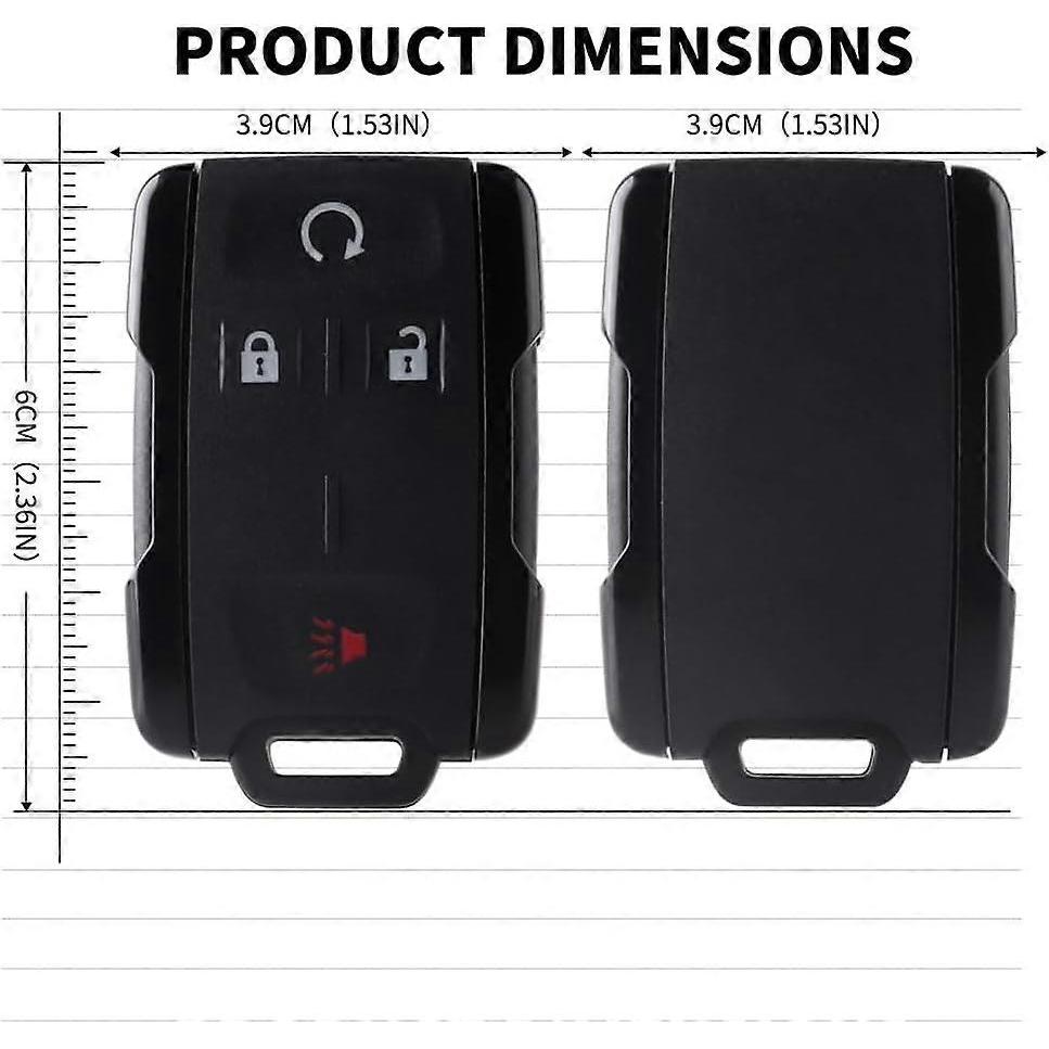Key Fob Keyless Entry Remote Start Replacement Car Remote Control for Chevy