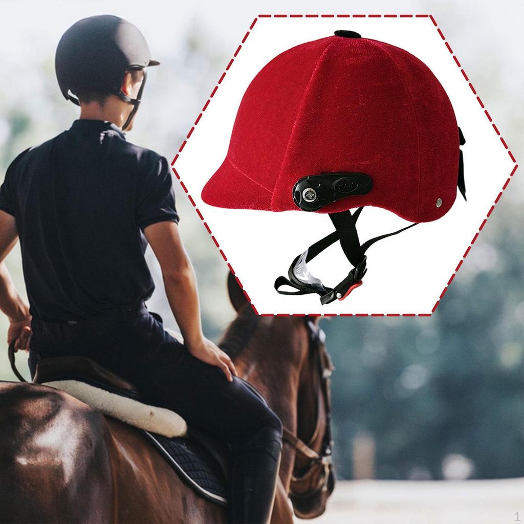 Horse Riding Helmet Equestrian Hat Adjustable Decorative for Men Women Equipment Outdoor Sports Easy