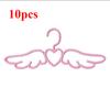 10/20 Pieces Angel Wings Hanger, Cute Heart Hanger, Children's Room Wardrobe Storage, Home Girl Wardrobe Organizer
