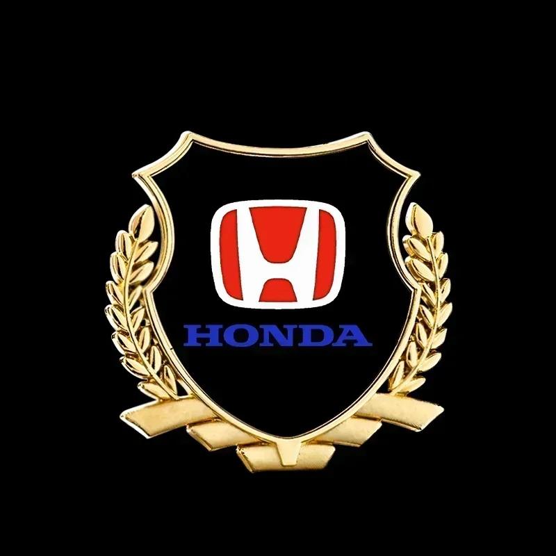 H 2pcs Car Door Projector Lamps Welcome Shadow Lights For Honda Civic Fit Jazz Accord HRV CRV City Passport Pilot Vezel stickers TP6