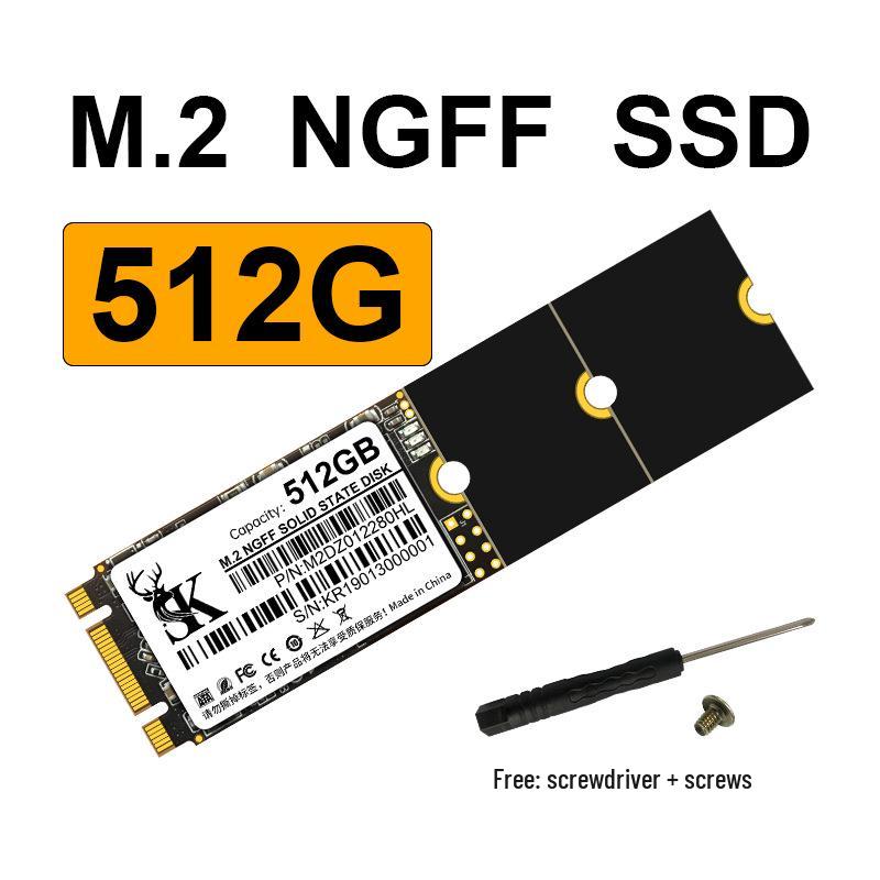Universal M.2 NGFF SSD for Desktop/Notebook - Available In 64GB, 128GB, 256GB, 512GB, and 1TB.