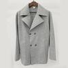 Autumn and Winter New Trench Coat Business Men's Woolen Mid-length Trench Coat Double Breasted Casual Trench Coat