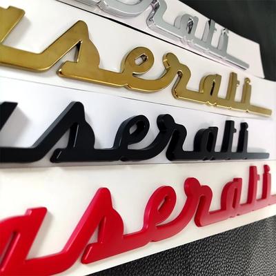 Convient pour la nouvelle Maserati, maserati gt, lettre anglaise, arrière et arrière avec autocollants latéraux