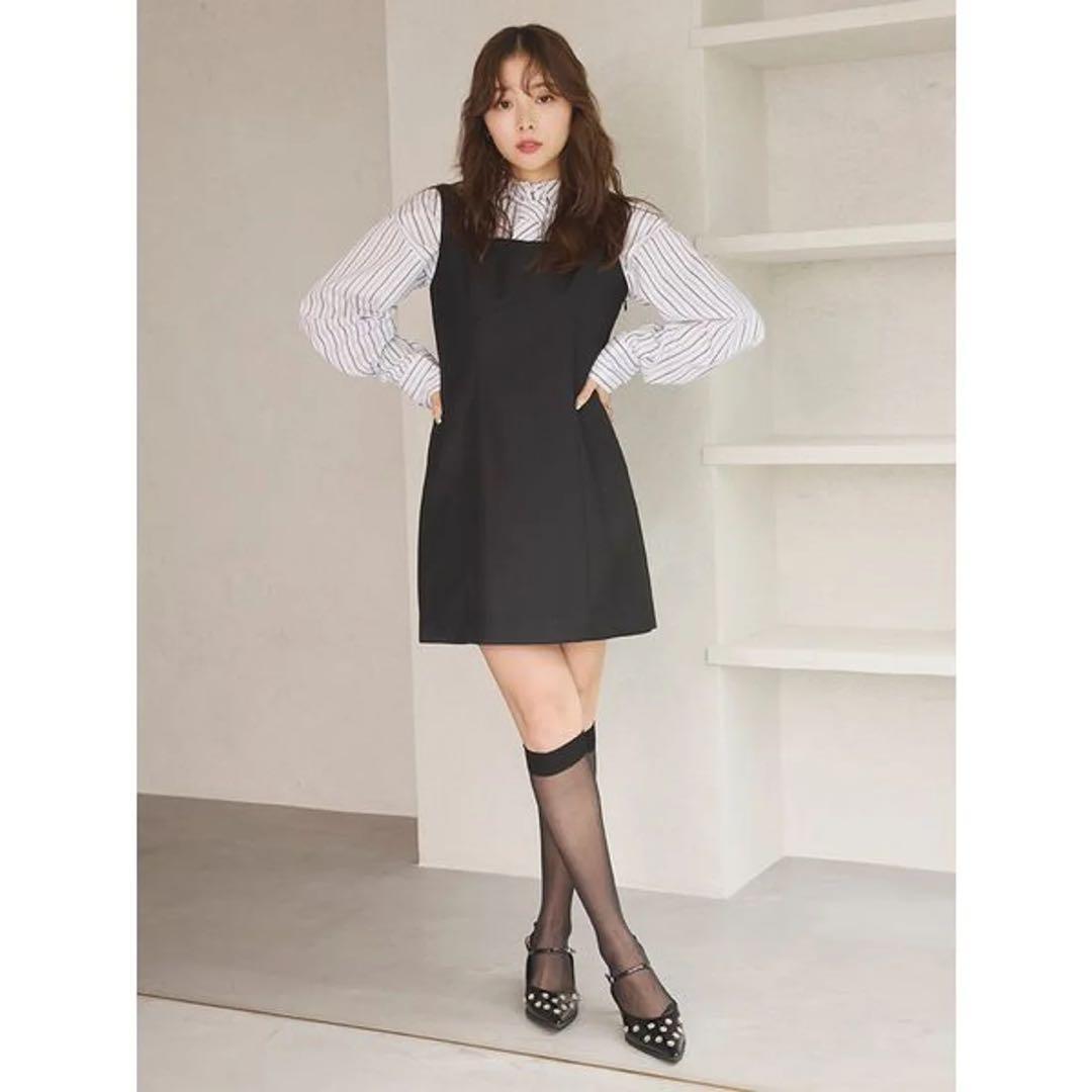 LILYBROWN Ribbon back detail mini dress