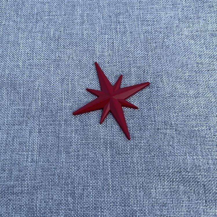 

Путеводная звезда наклейка на автомобиль автомобиль 3D трехмерный металлический модифицированный логотип автомобиля наклейка от царапин на кузов задний фонарь восьмиугольная звезда декоративная наклейка 4 чёрный