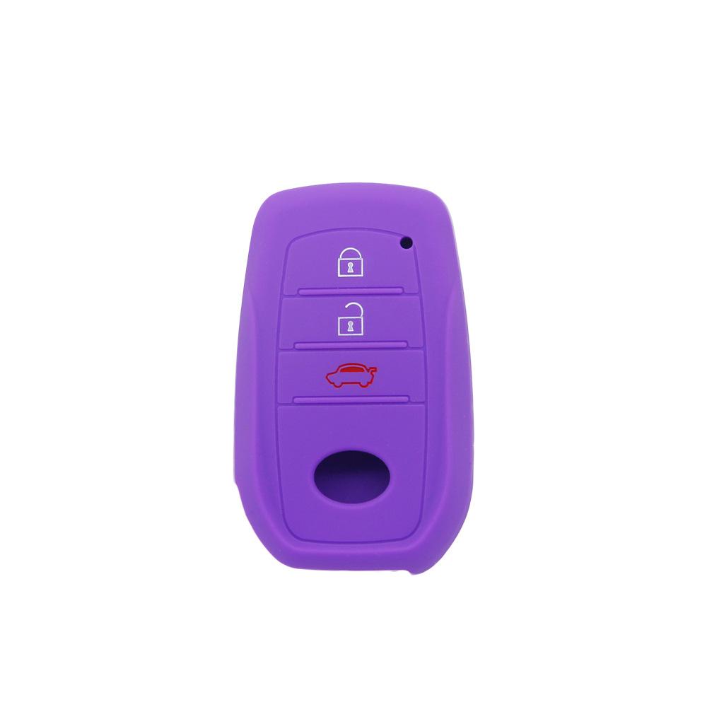 Silicone key cover is suitable for Toyota RAV4 RongFang Smart 3-key key case Highlander Vessa Lingshang protective cover