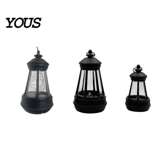 Solar Yard Lights Hanging Lantern, Retro Lantern Garden Lamp, Waterproof LED Outdoor Light for Backyard Porch Terrace Decor