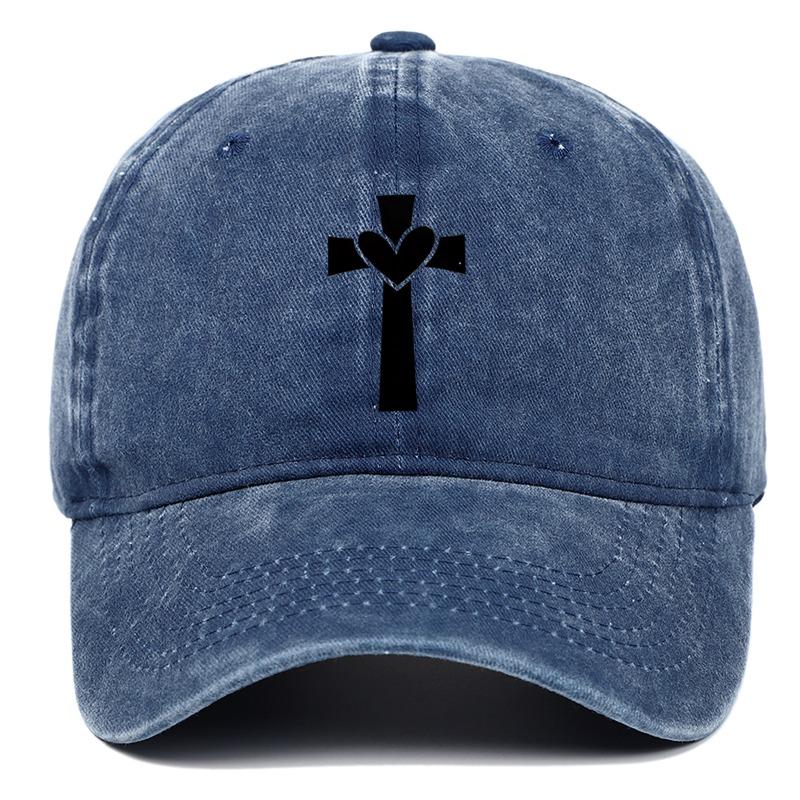 Black Personalized Pattern Printed Baseball Hat Outdoor Activity Washed Duck Tongue Hat Suitable for Sunscreen and Sunshade