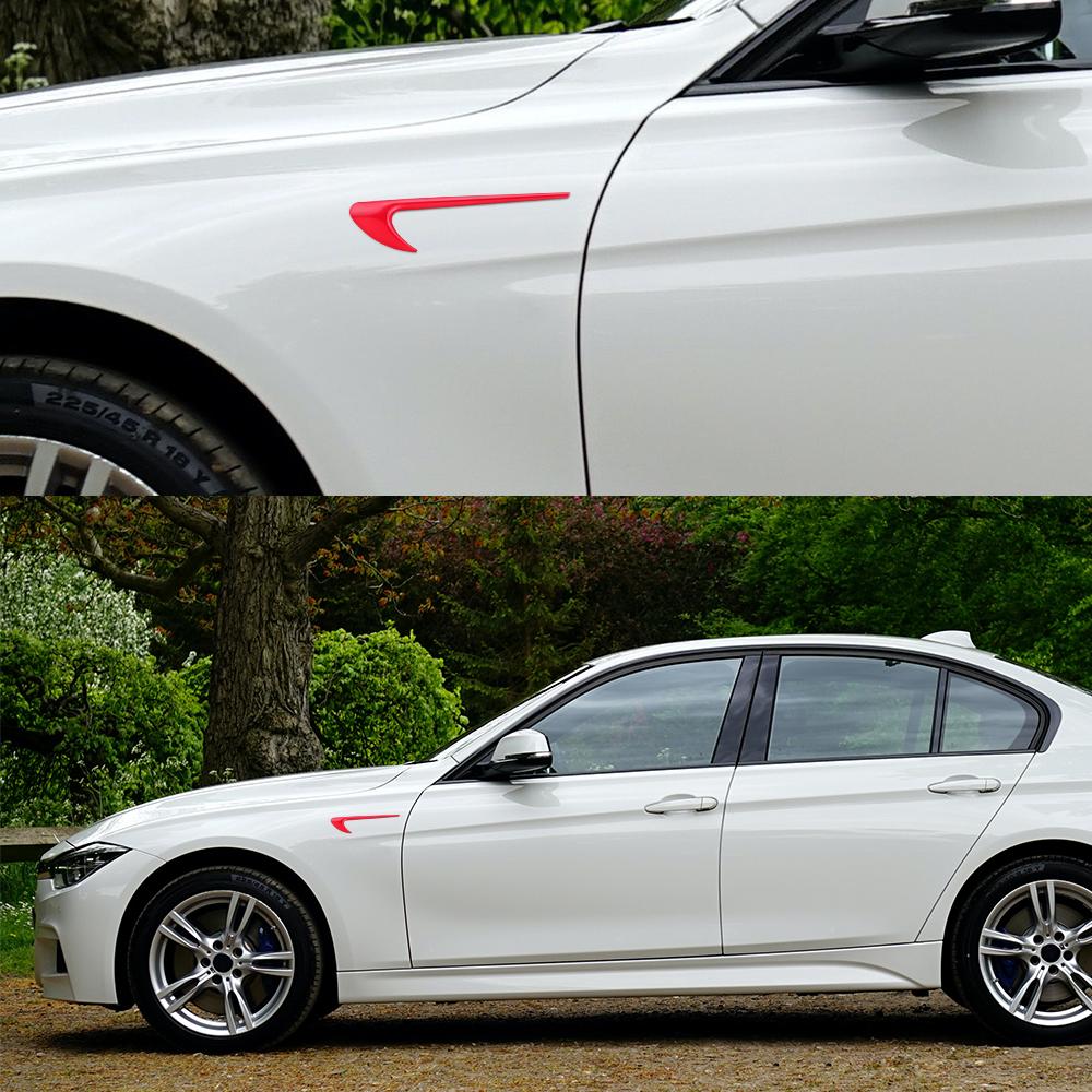 2pcs/set Red Side For Mercedes Wing Sticker AMG BRABUS Fender Side Sticker for AMG Mercedes Benz Rocket BRABUS A/B/C/E/S/ Class