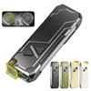 RGB LED Flashlight Rechargeable Flashlight Magnetic Pocket Flashlight with Side Light Flash Light for Outdoors Emergency Camping