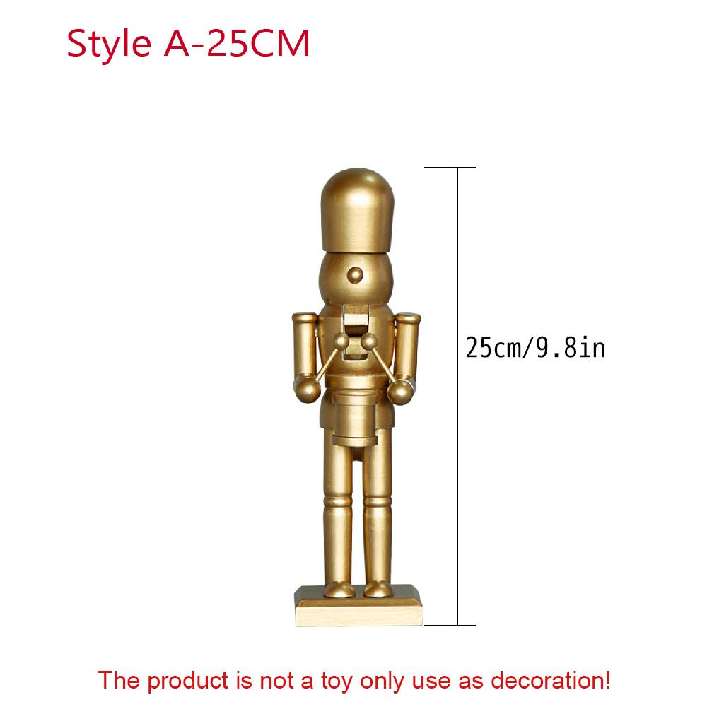25/38CM simple style Gold King/Drumming Soldier Nutcracker Christmas decoration European creative home office decoration