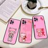 G-Gloomy-Bear-Cute Phone Case for iPhone 16 Pro Max 15 17 Plus 14 13 12 Mini 11 Black Cover