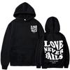 2023 Love Never Fails Print Letter Hoodies Women Sweatshirt Khaki Autumn Vintage Oversized Harajuku Loose Tops Casual Pullovers Unisex