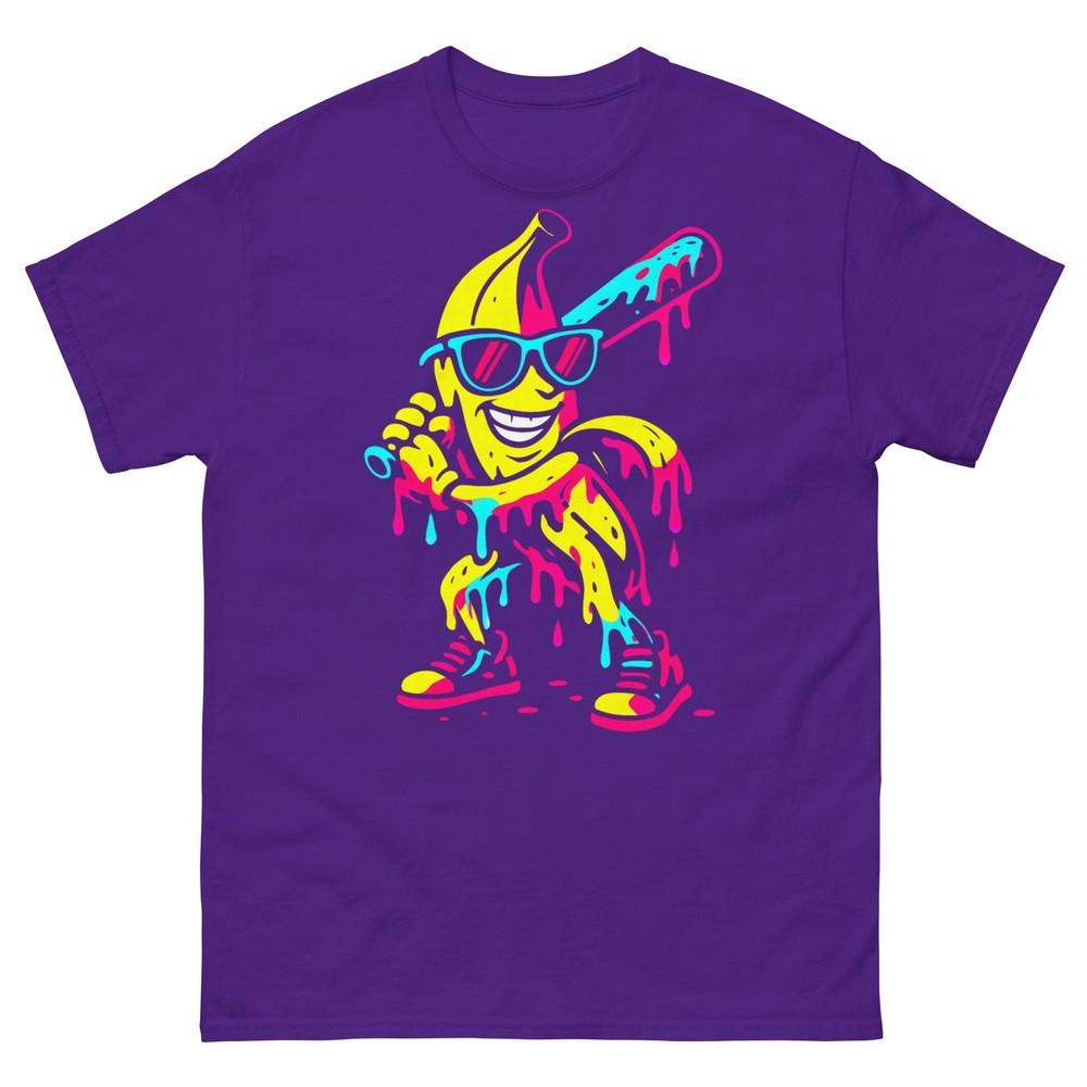 Banana Funny Baseball Drip Kids Youth Boys Girls TShirt