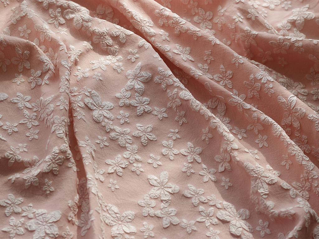 100/300x145cm Woven Dyed Polyester Jacquard Fabric Small Floral for DIY Sewing Fashion Cheongsam Women's Dress Fabric