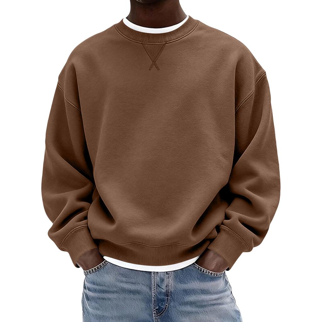 Men's Neck Sweatshirt for Winter Casual Daily Wear Pullover