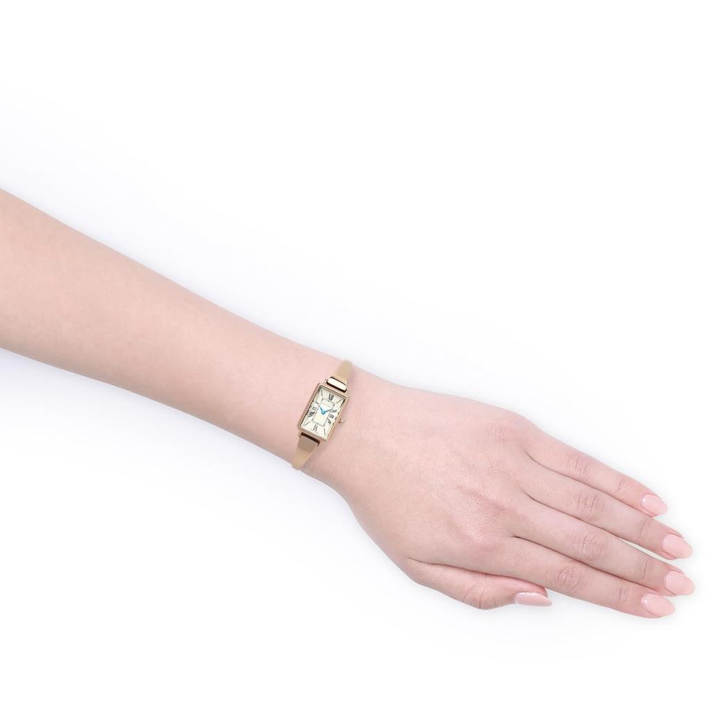 Authorized Distributor [MATOW] Matow Watch Women's Tsuki Gekka Square Rose Gold Cream Mw003001